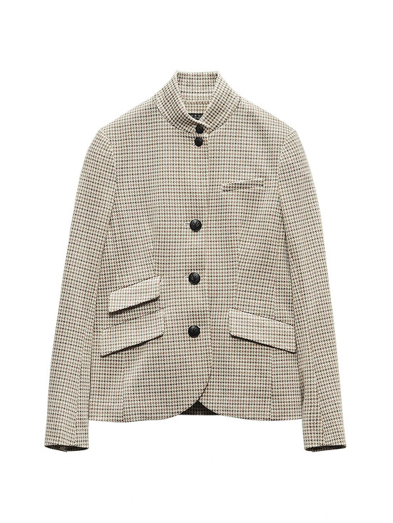 rag & bone Jackets & Blazers - NEW, Rag and Bone Slade Plaid Stand-Collar Blazer in Multicolor Size 6 #SJ2385